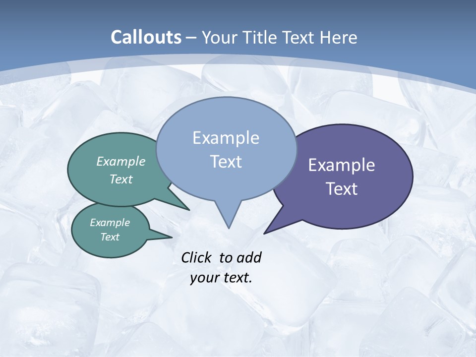 Cubes Ice Summer PowerPoint Template