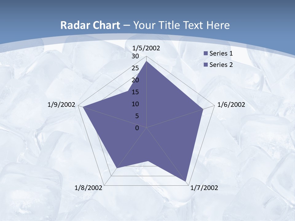 Cubes Ice Summer PowerPoint Template