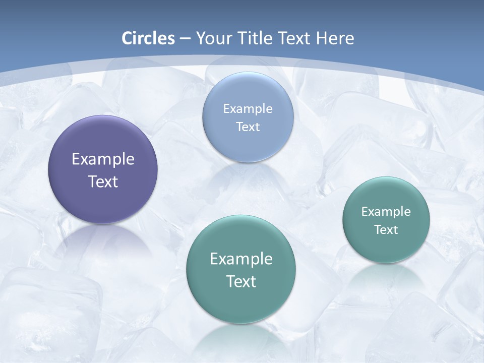 Cubes Ice Summer PowerPoint Template