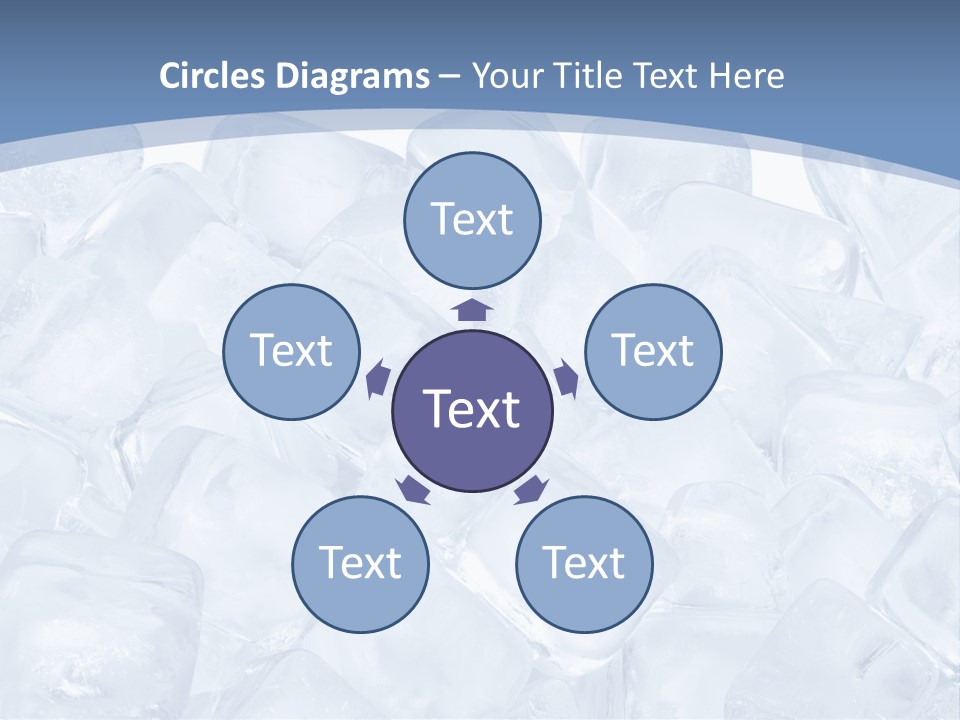 Cubes Ice Summer PowerPoint Template