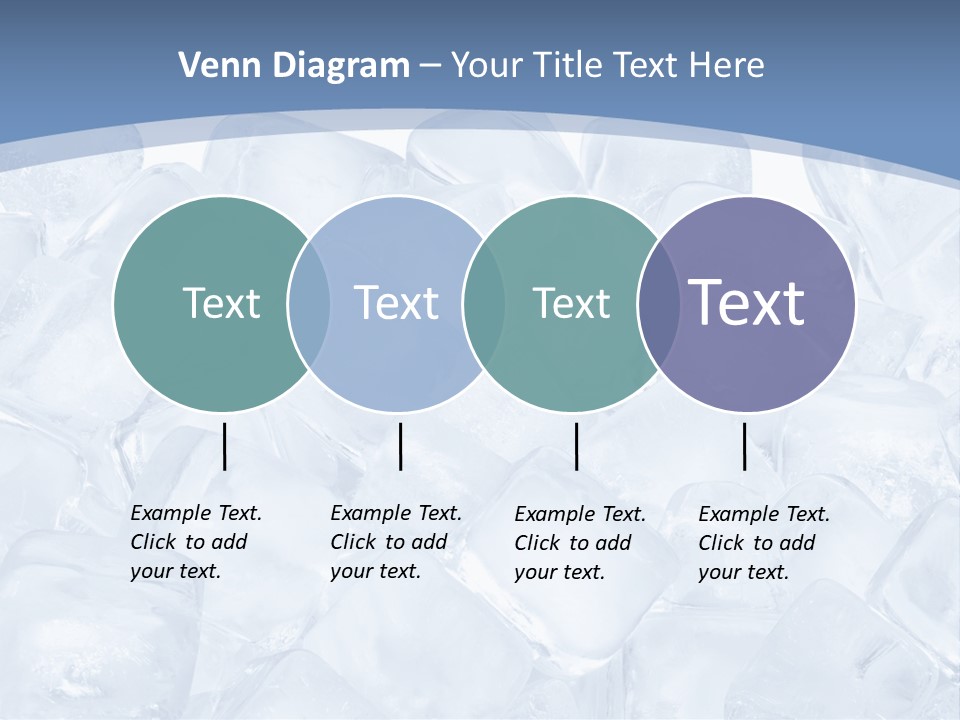 Cubes Ice Summer PowerPoint Template
