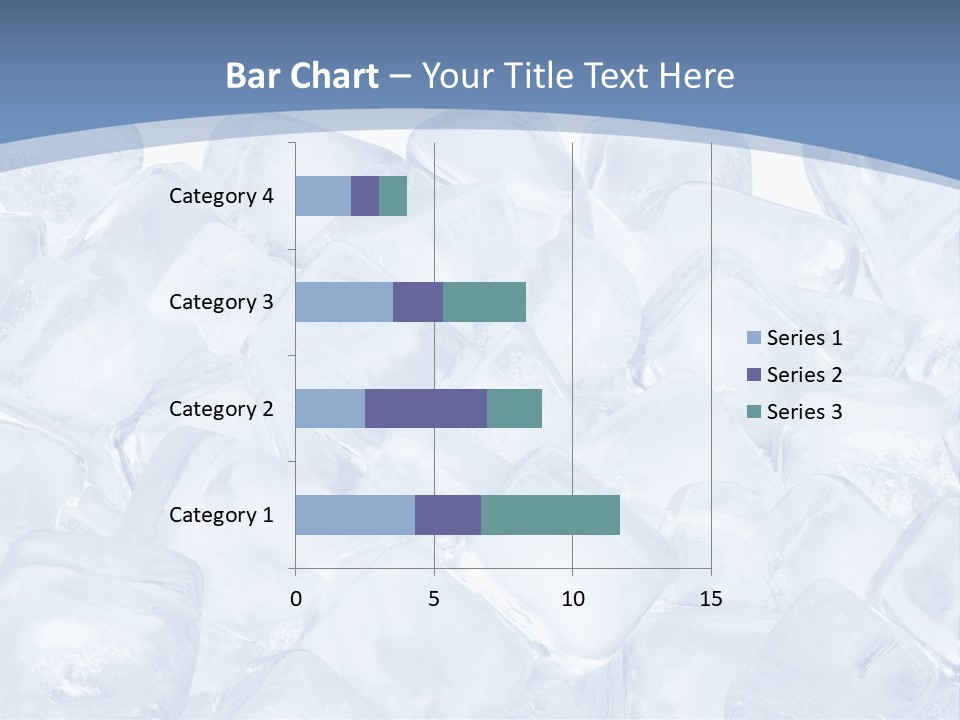 Cubes Ice Summer PowerPoint Template