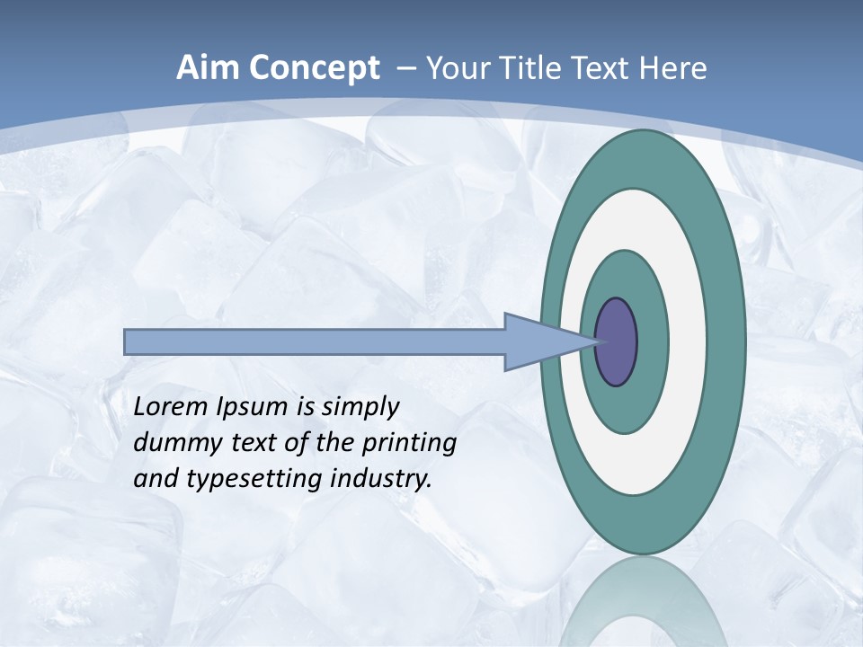 Cubes Ice Summer PowerPoint Template