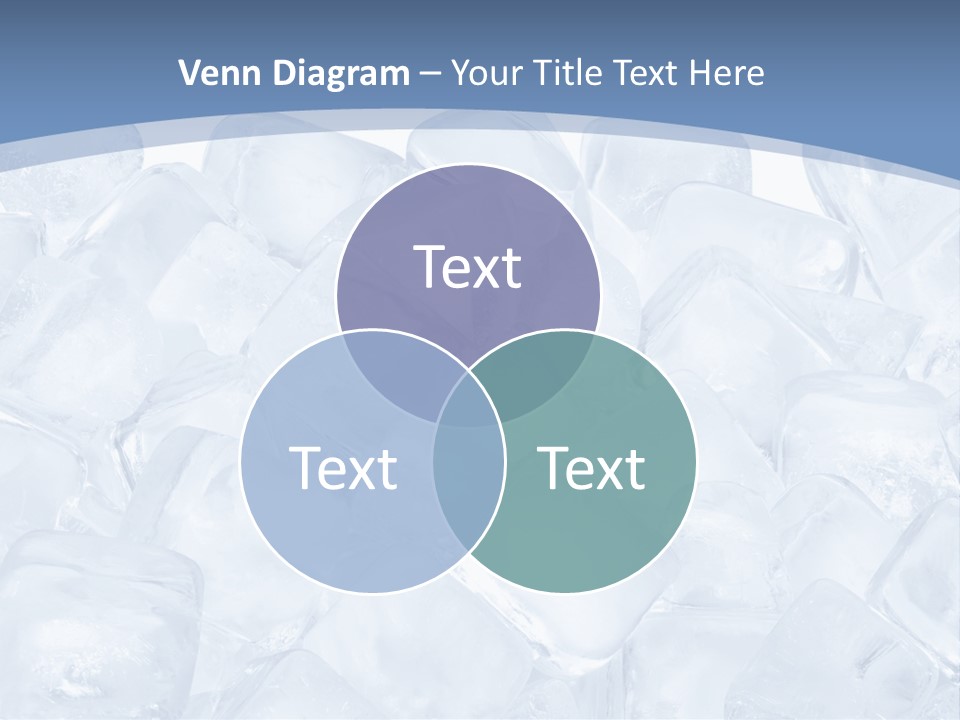 Cubes Ice Summer PowerPoint Template