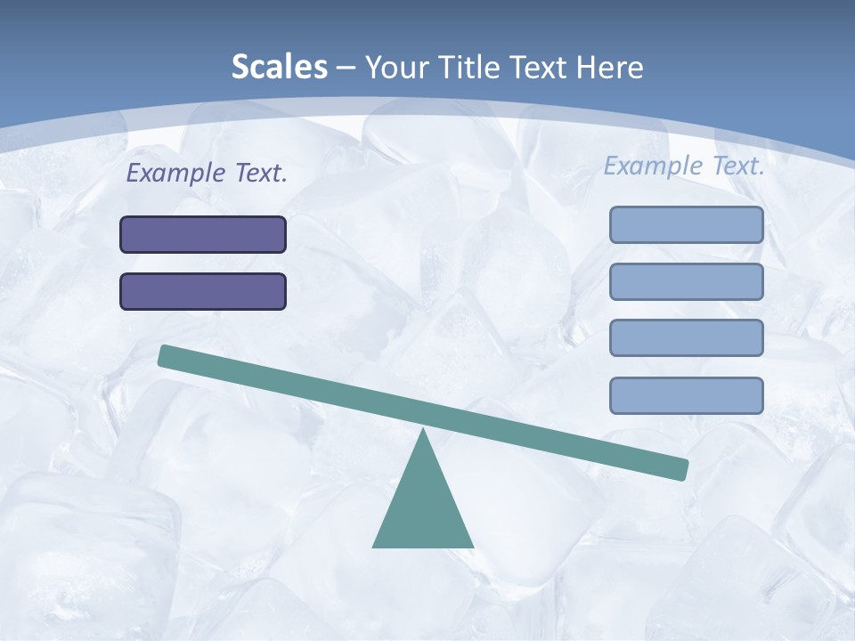 Cubes Ice Summer PowerPoint Template