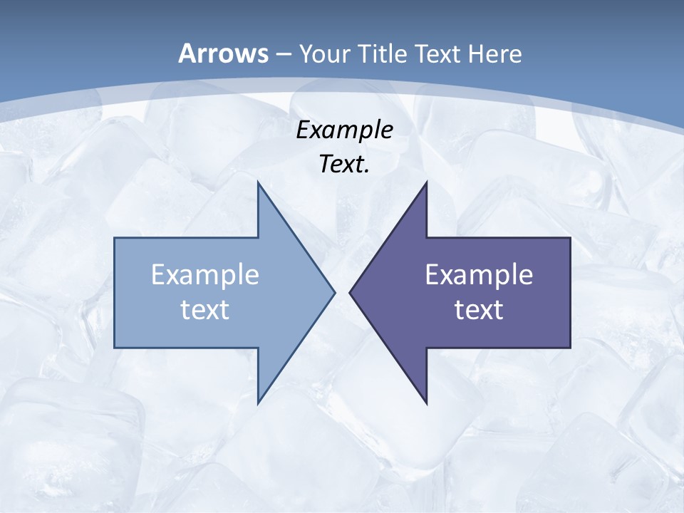 Cubes Ice Summer PowerPoint Template