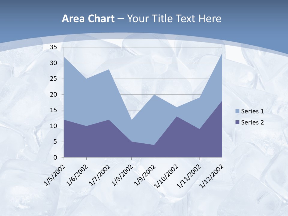 Cubes Ice Summer PowerPoint Template