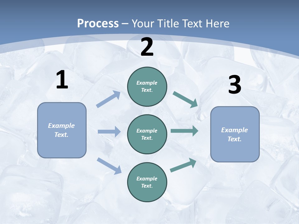 Cubes Ice Summer PowerPoint Template