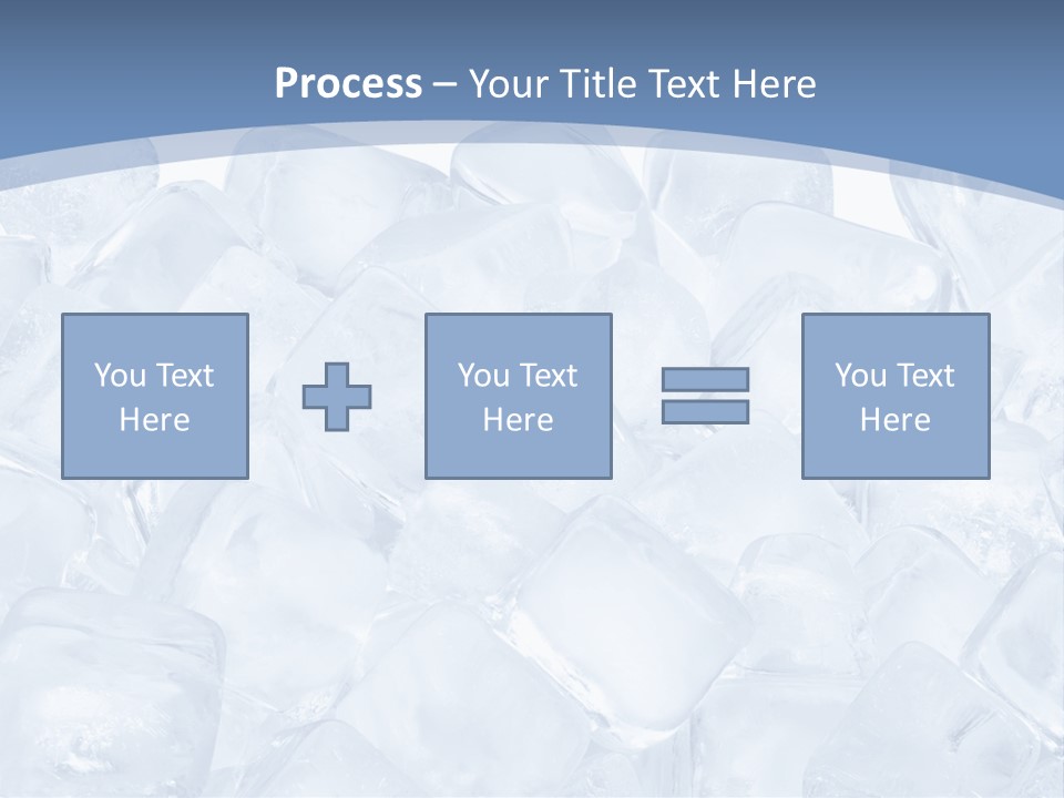 Cubes Ice Summer PowerPoint Template