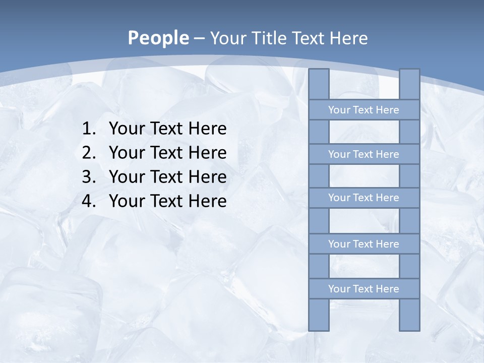 Cubes Ice Summer PowerPoint Template