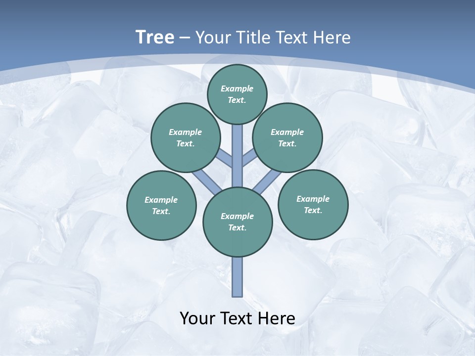 Cubes Ice Summer PowerPoint Template