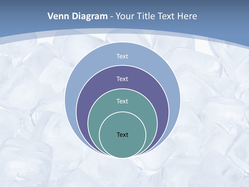 Cubes Ice Summer PowerPoint Template