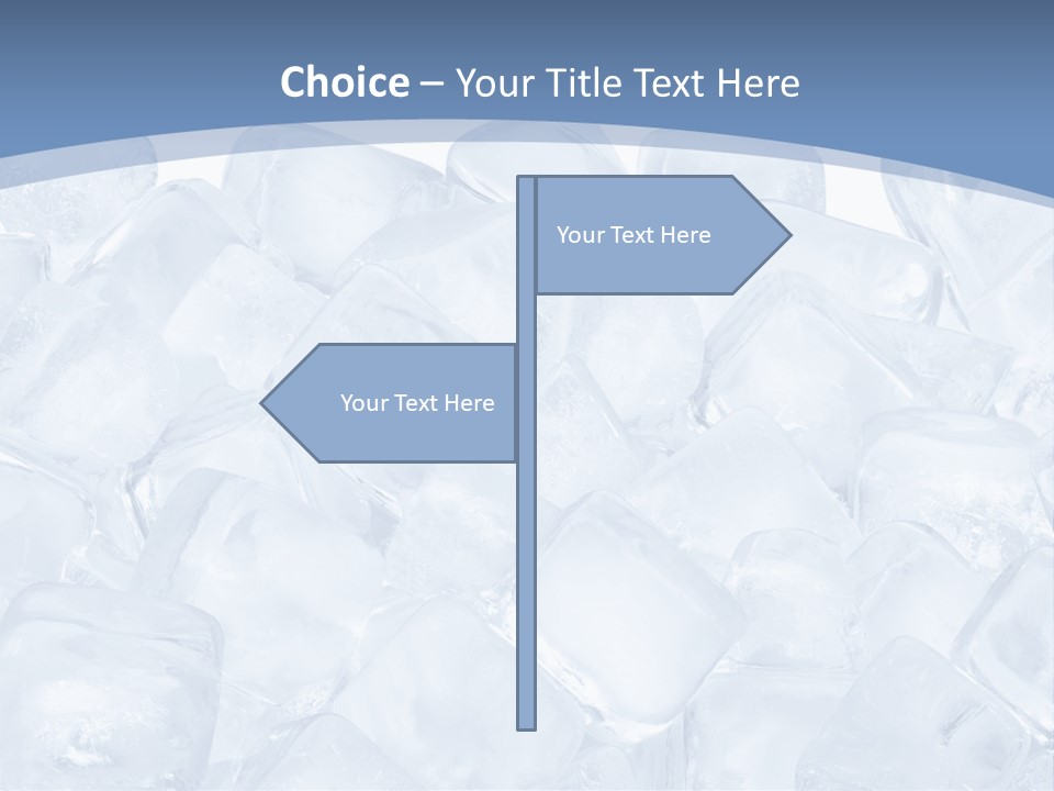 Cubes Ice Summer PowerPoint Template