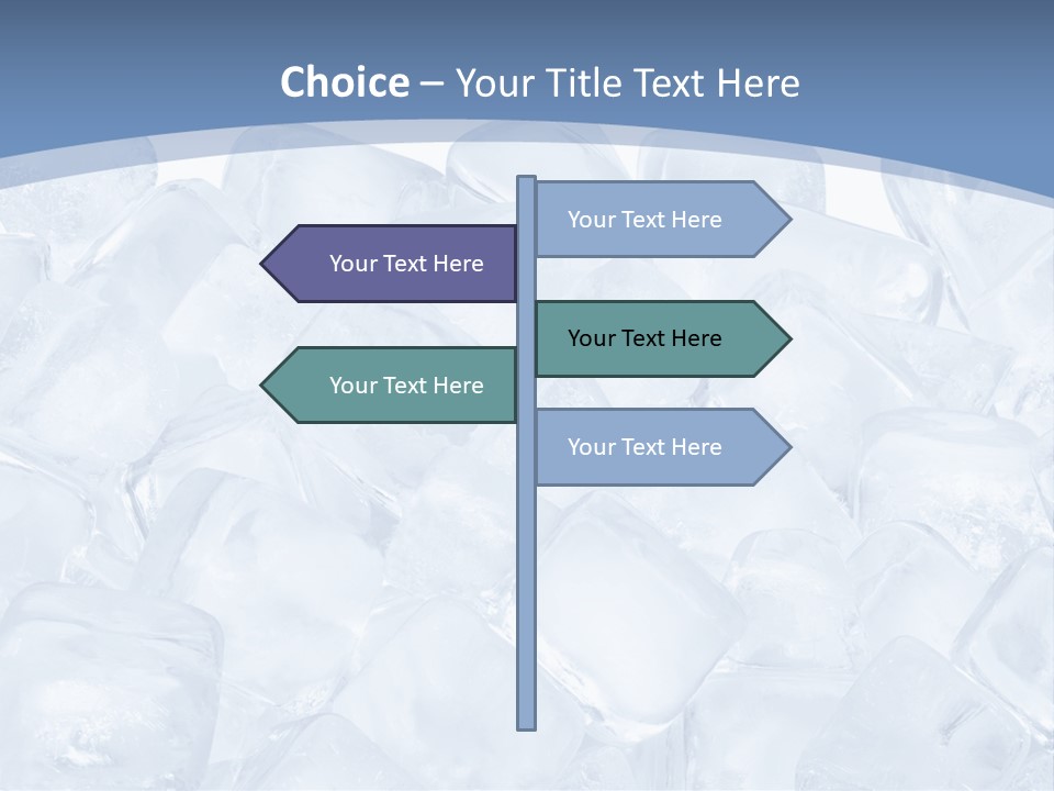 Cubes Ice Summer PowerPoint Template