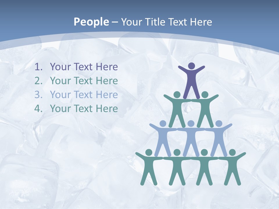 Cubes Ice Summer PowerPoint Template