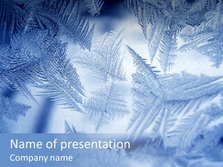 New Year Icy Year PowerPoint Template