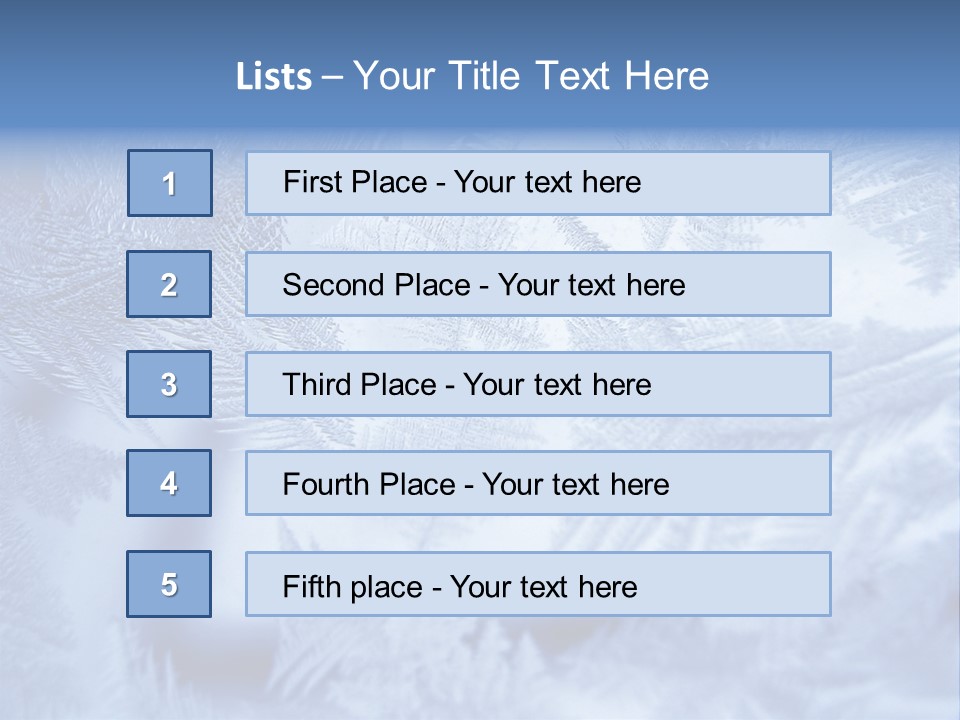 New Year Icy Year PowerPoint Template