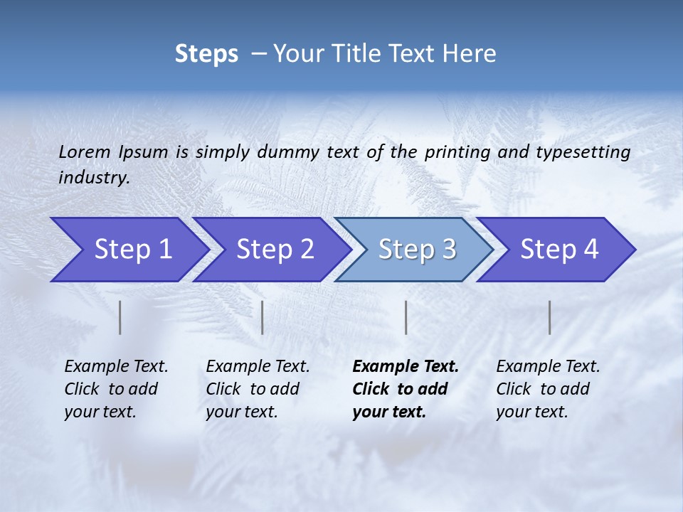 New Year Icy Year PowerPoint Template