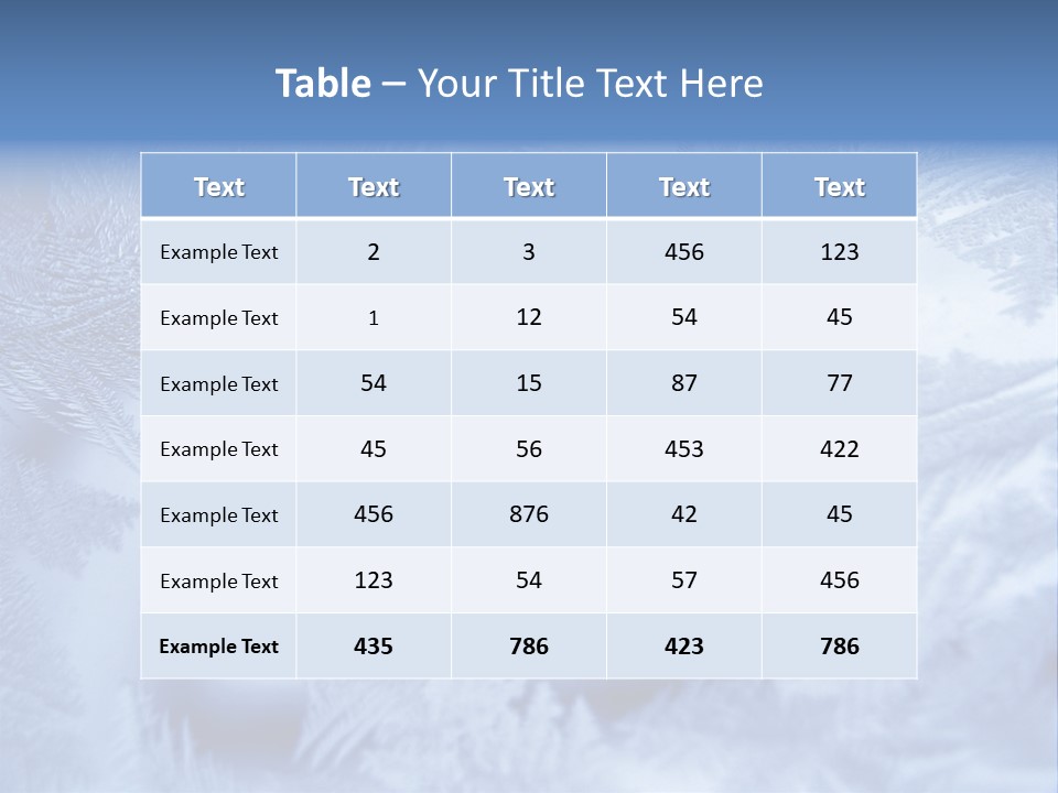 New Year Icy Year PowerPoint Template