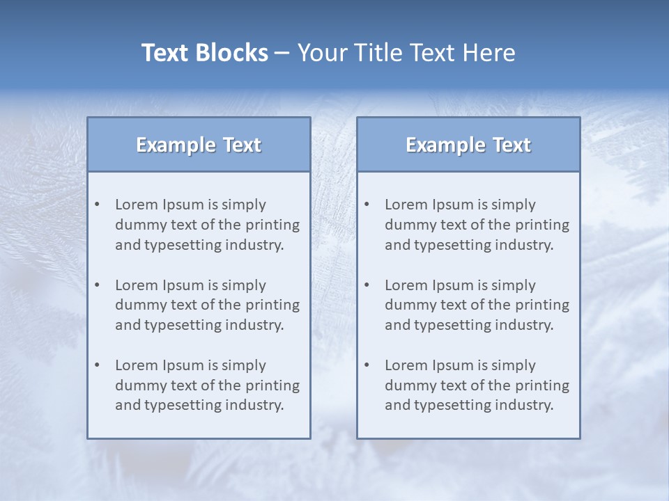 New Year Icy Year PowerPoint Template