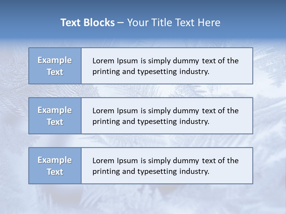 New Year Icy Year PowerPoint Template