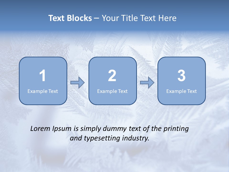 New Year Icy Year PowerPoint Template