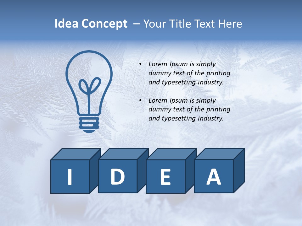 New Year Icy Year PowerPoint Template