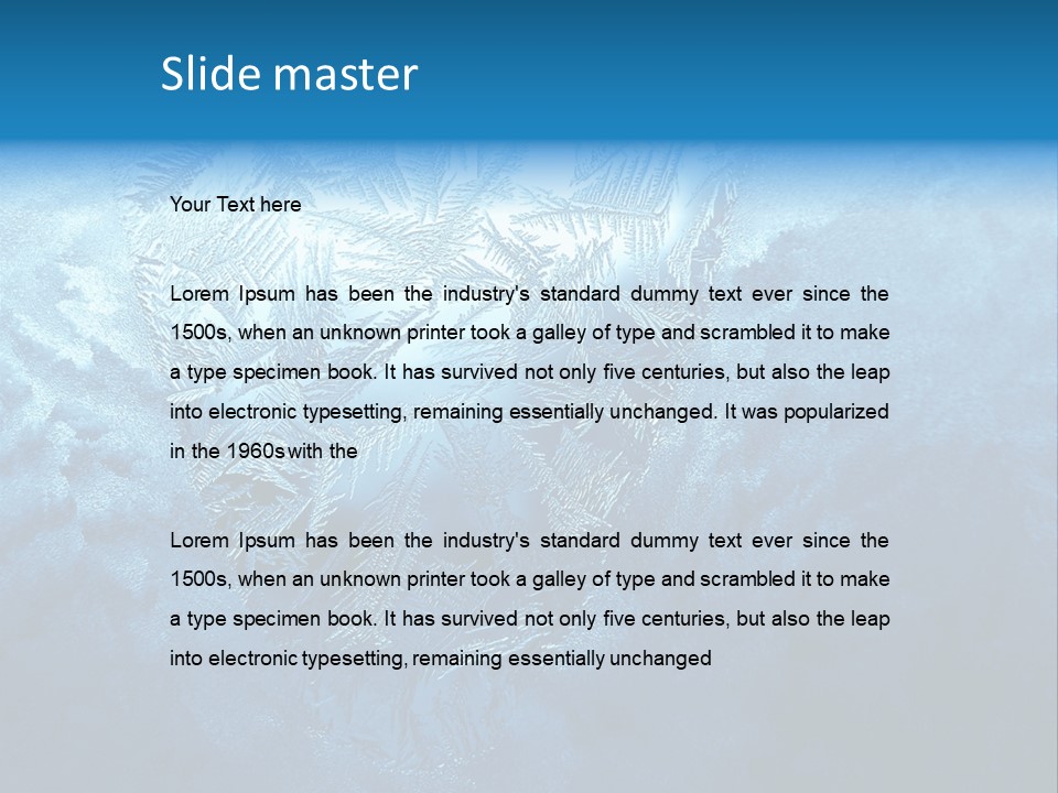 Winter Ornamental Nature PowerPoint Template