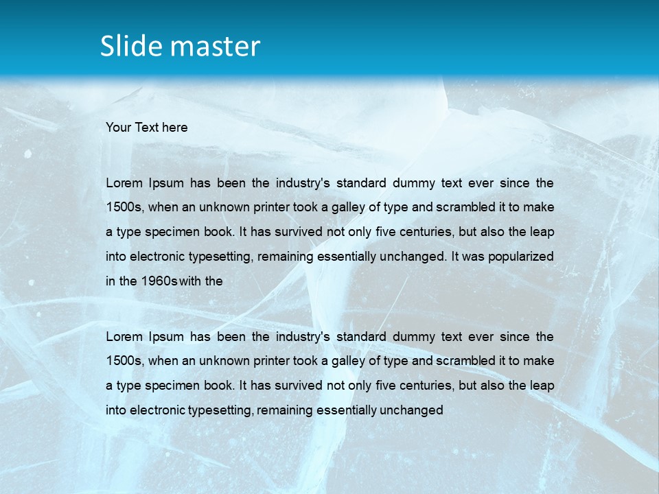 Ice Cold Glacier PowerPoint Template