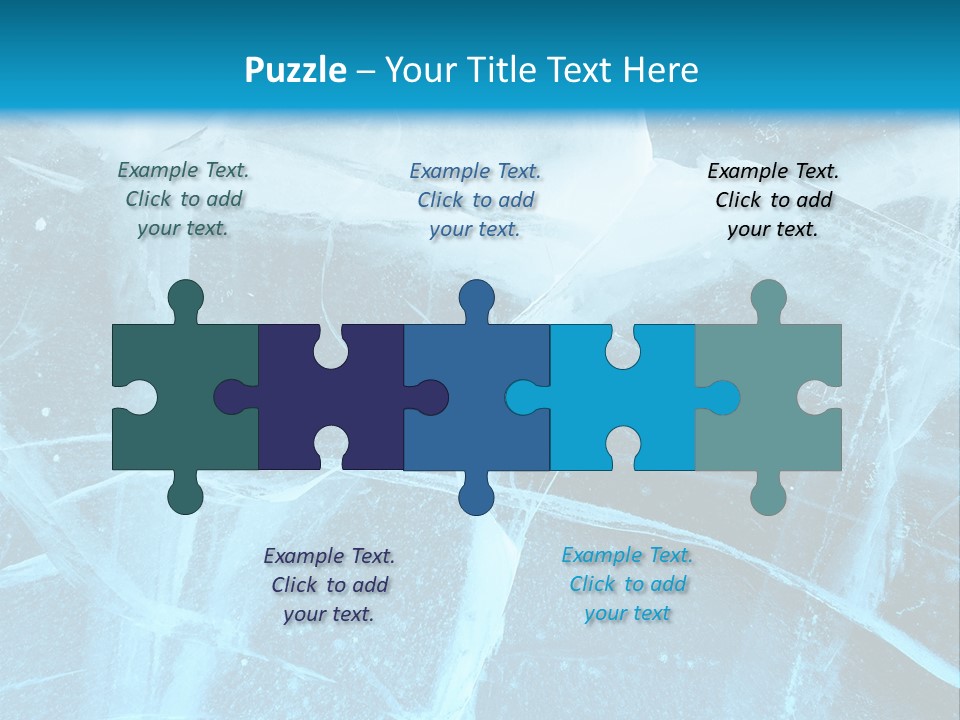 Ice Cold Glacier PowerPoint Template