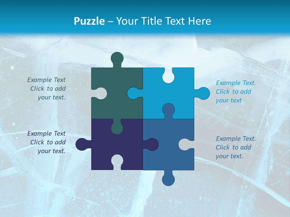 Ice Cold Glacier PowerPoint Template