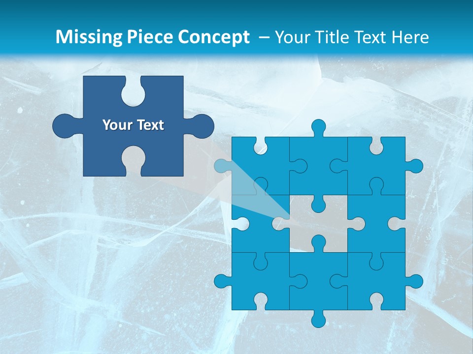 Ice Cold Glacier PowerPoint Template