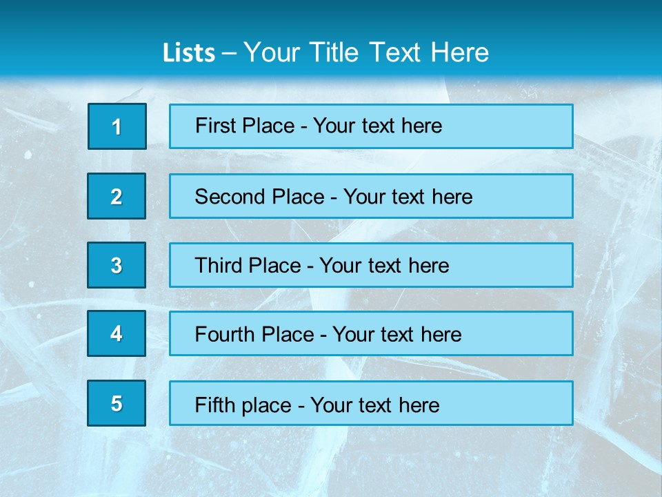 Ice Cold Glacier PowerPoint Template