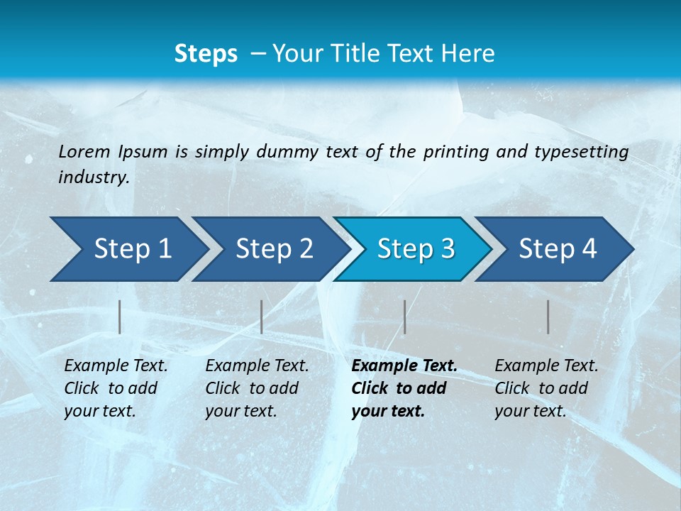 Ice Cold Glacier PowerPoint Template