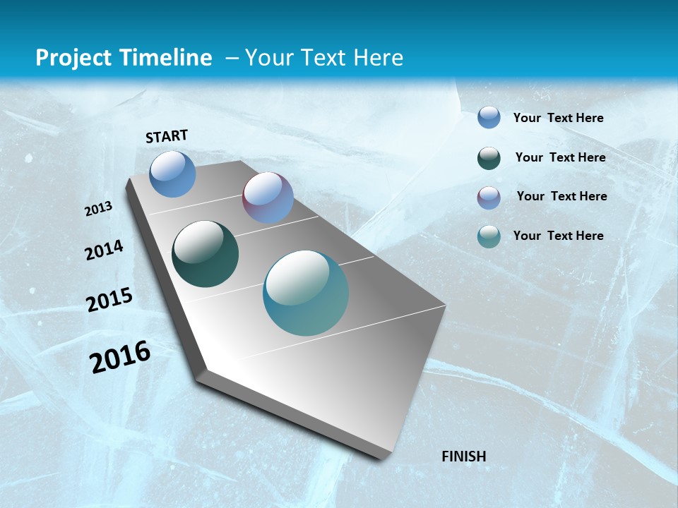 Ice Cold Glacier PowerPoint Template