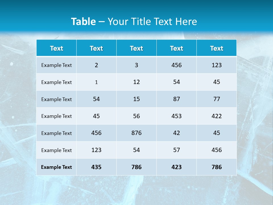 Ice Cold Glacier PowerPoint Template
