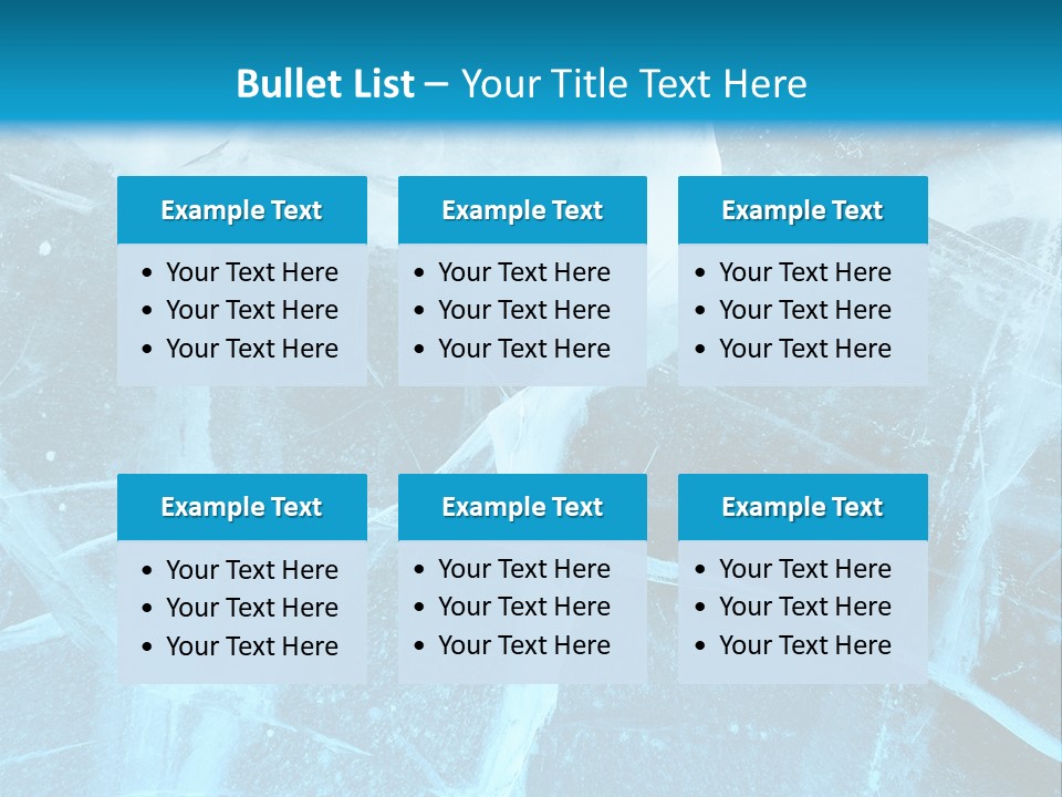 Ice Cold Glacier PowerPoint Template