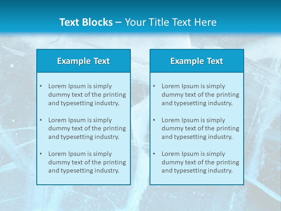 Ice Cold Glacier PowerPoint Template