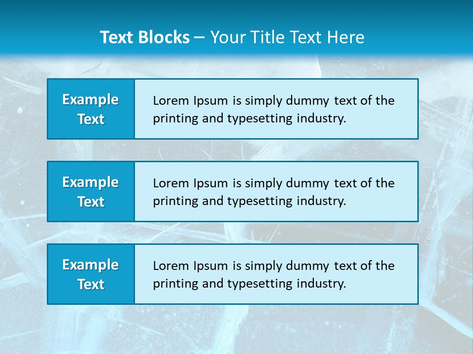 Ice Cold Glacier PowerPoint Template