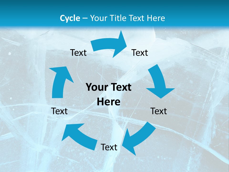 Ice Cold Glacier PowerPoint Template