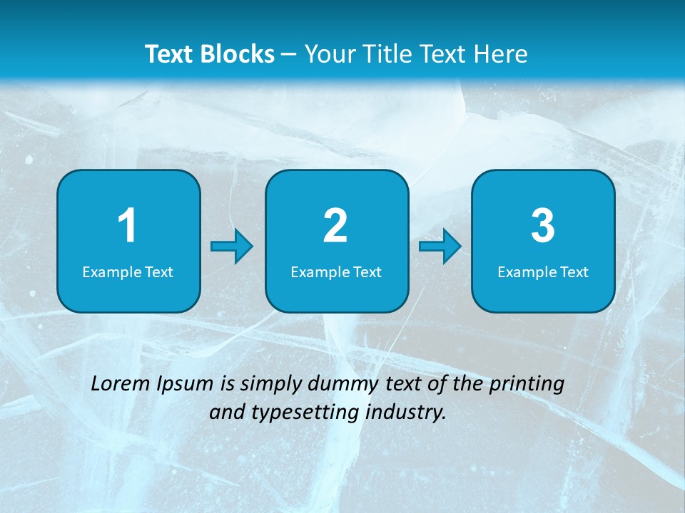 Ice Cold Glacier PowerPoint Template