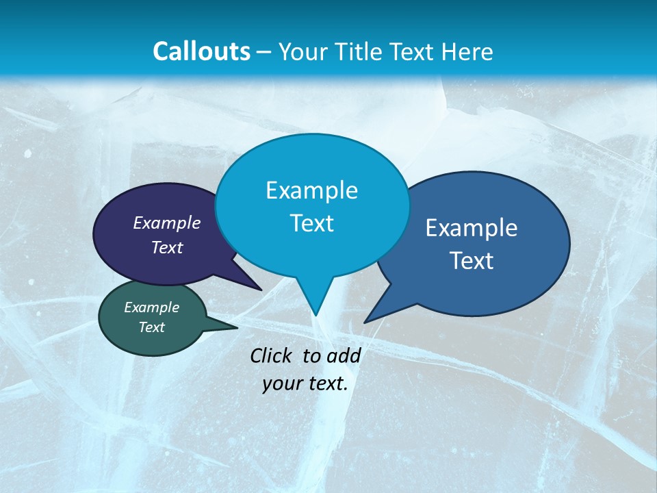 Ice Cold Glacier PowerPoint Template