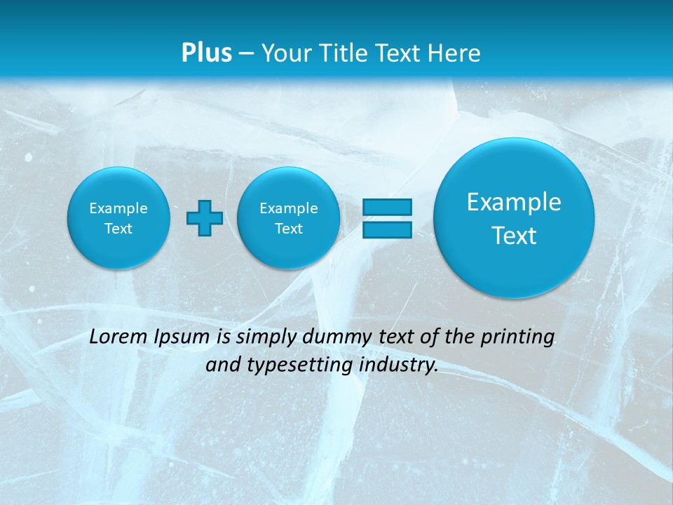 Ice Cold Glacier PowerPoint Template