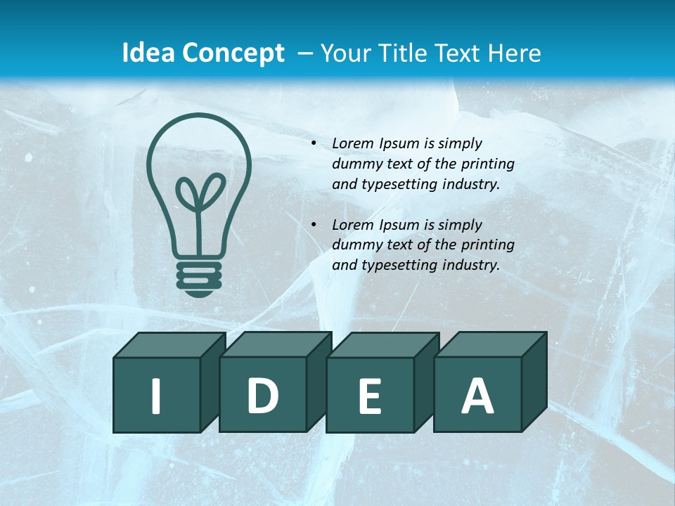 Ice Cold Glacier PowerPoint Template