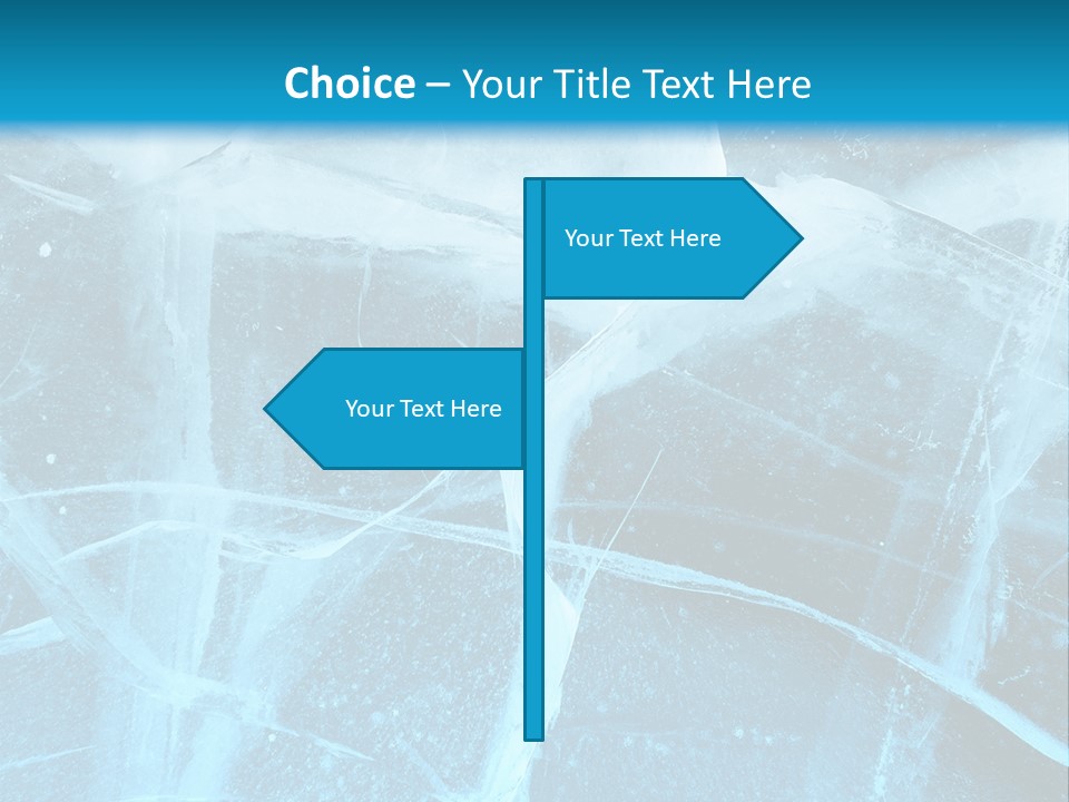 Ice Cold Glacier PowerPoint Template