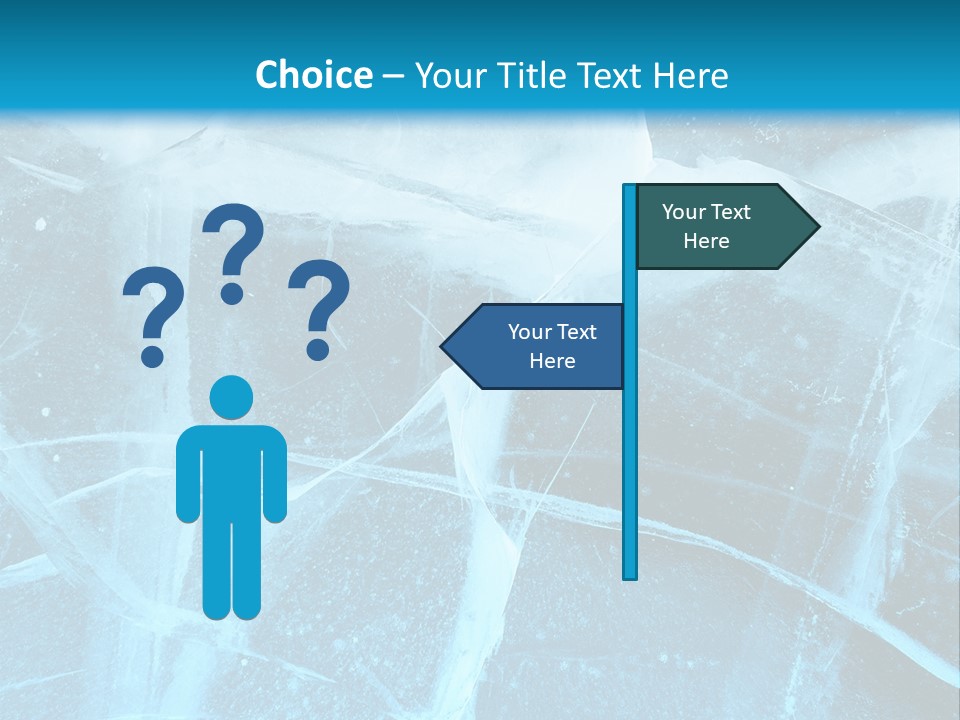 Ice Cold Glacier PowerPoint Template