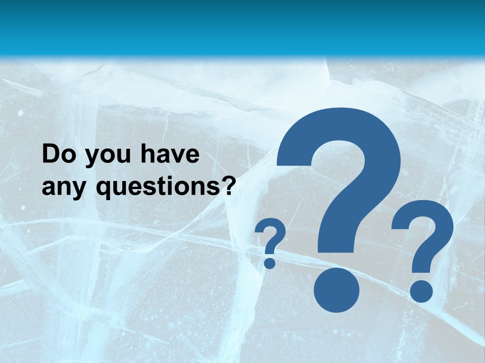 Ice Cold Glacier PowerPoint Template