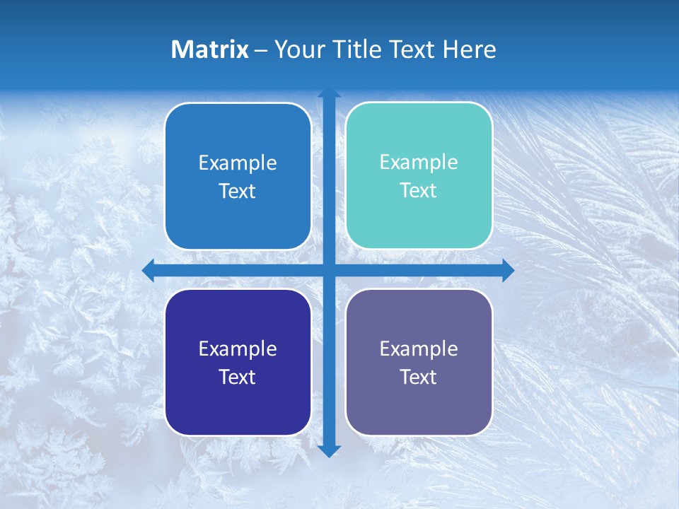 Christkind Eiskristalle Winter PowerPoint Template