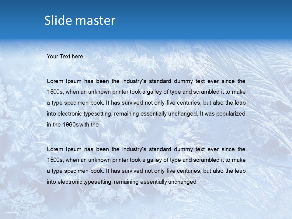 Christkind Eiskristalle Winter PowerPoint Template