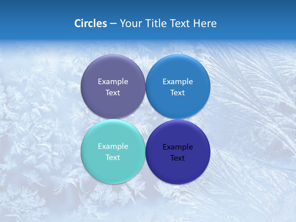 Christkind Eiskristalle Winter PowerPoint Template